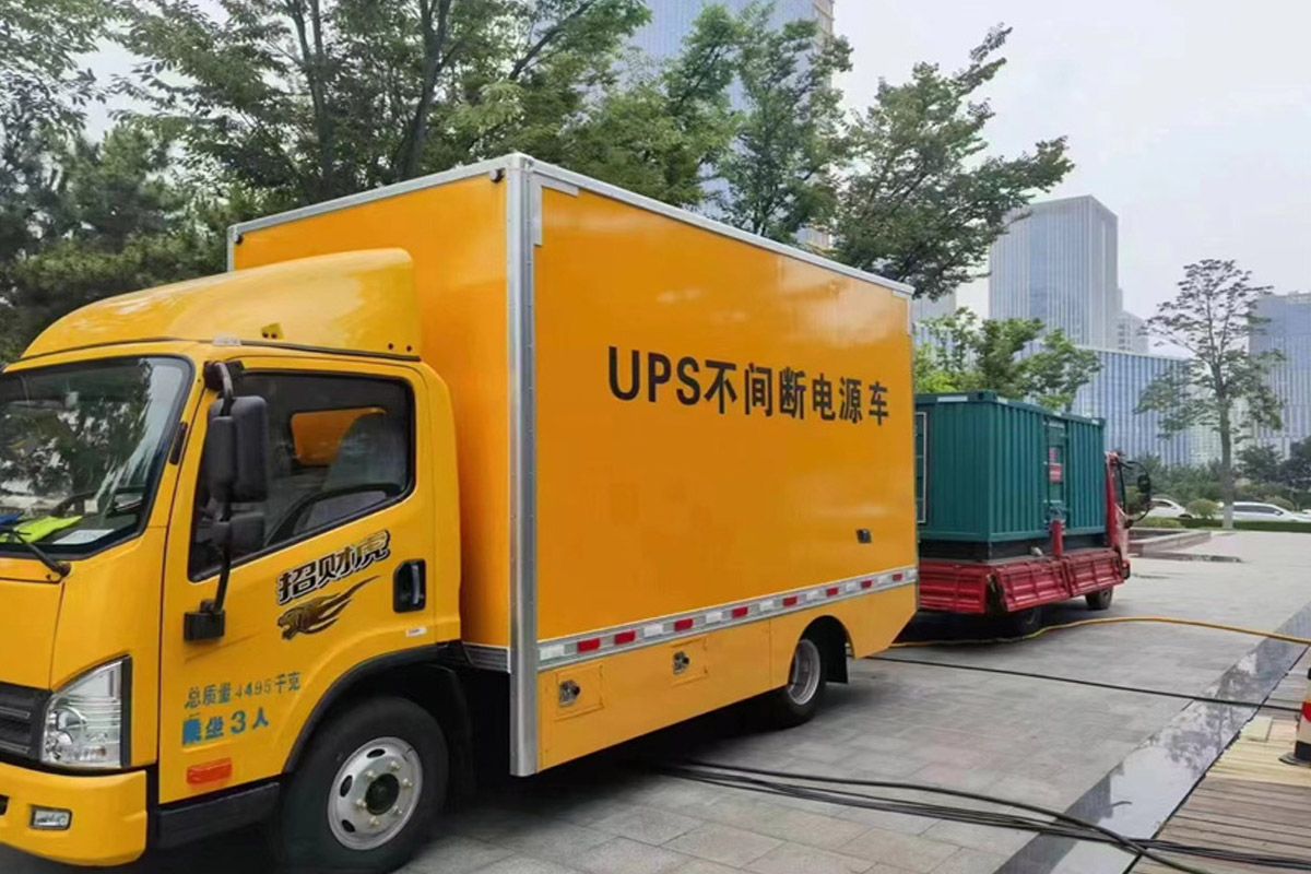 河西发电机租赁施工现场