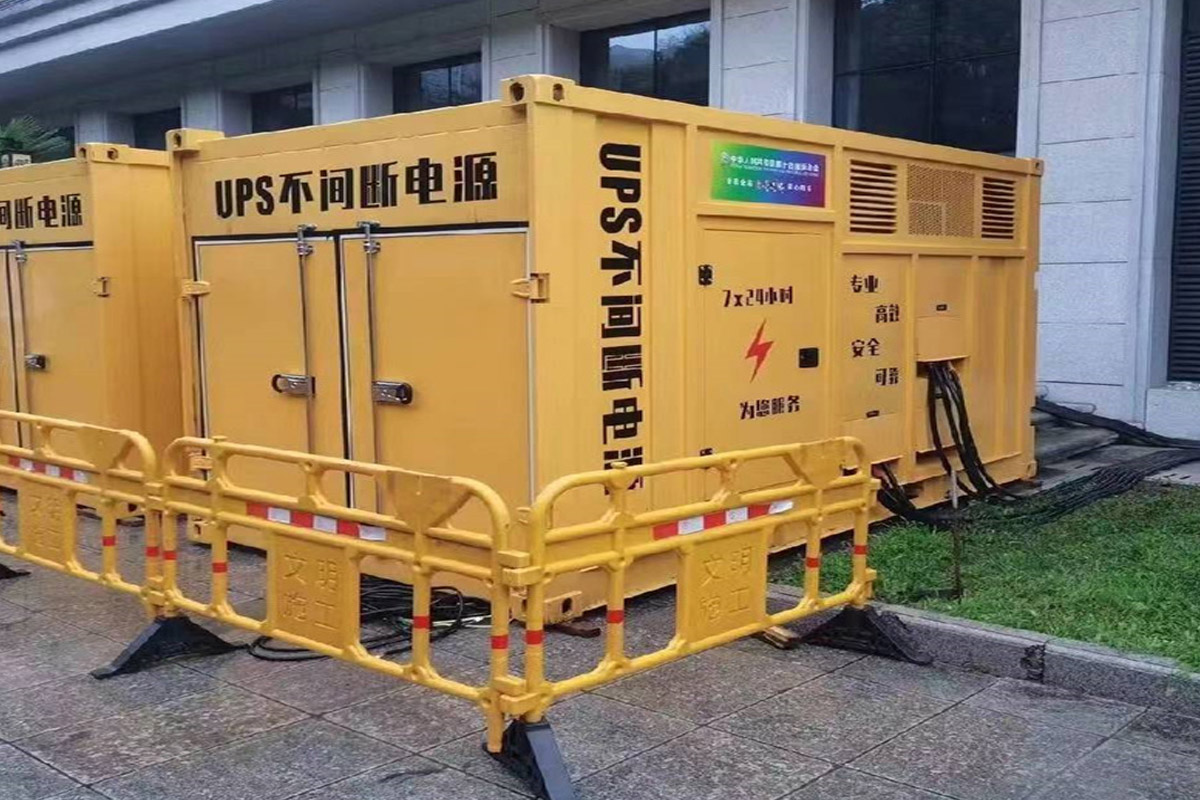 河西发电机租赁施工现场